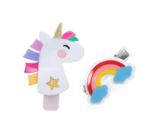 Unicorn Glitter Clips
