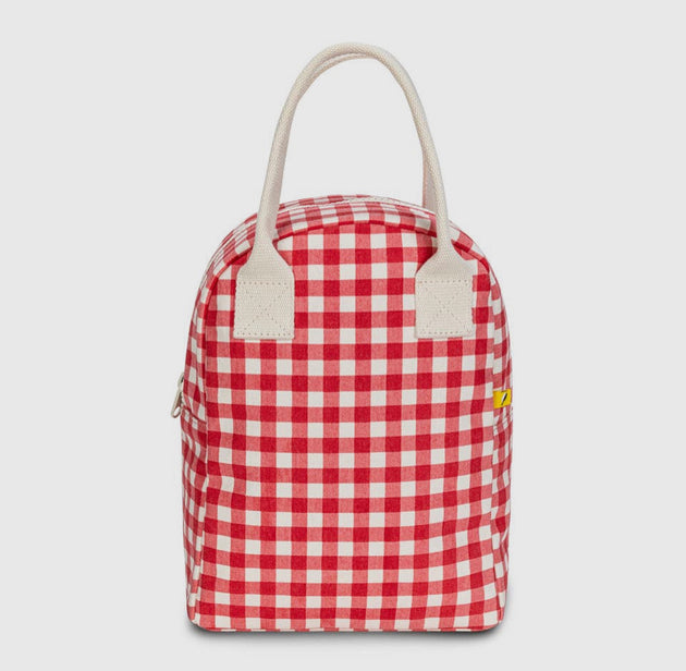 Gingham Red Lunch Sack