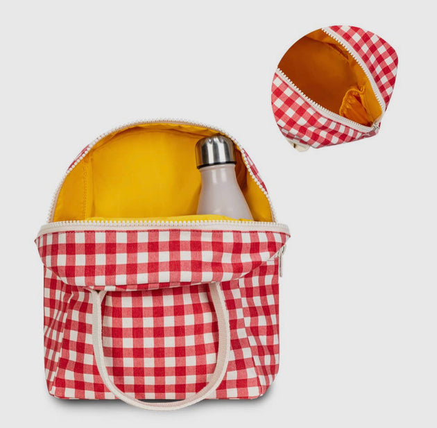 Gingham Red Lunch Sack