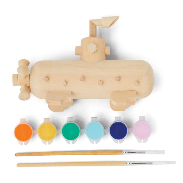 Paint Your Own Submarine Kit KidMadeModern Lemon Drop Children's Shop - Lemon Drop Children's Shop