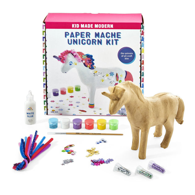Paper Mache Unicorn Kit KidMadeModern Lemon Drop Children's Shop - Lemon Drop Children's Shop