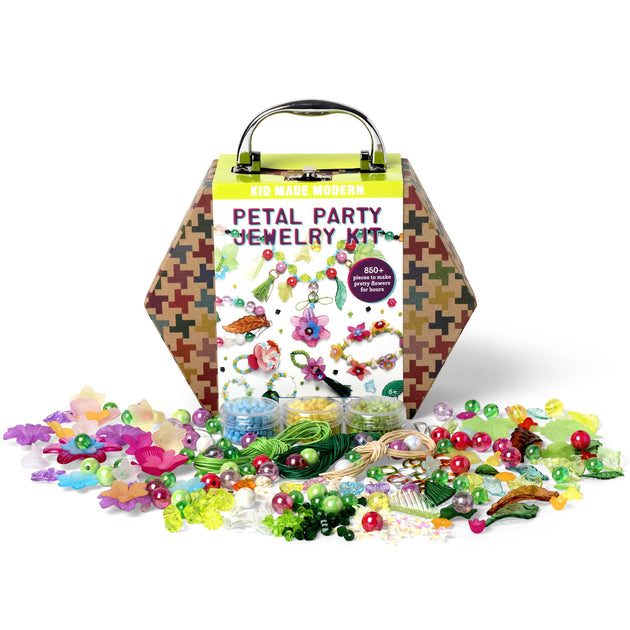 Petal Party Jewelry Making kit KidMadeModern Lemon Drop Children's Shop - Lemon Drop Children's Shop