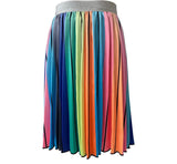 Rainbow striped Midi Skirt