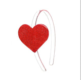 Heart glitter headband