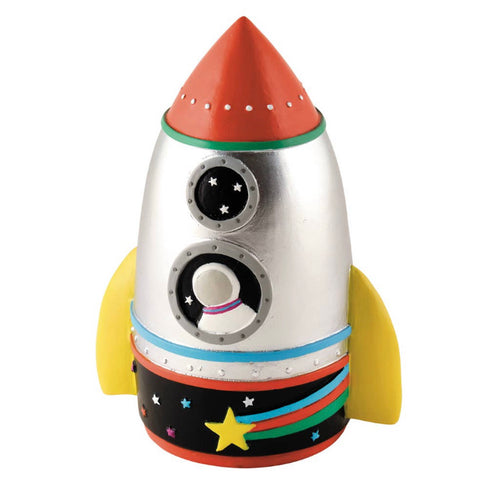 Rocket Resin Money Bank