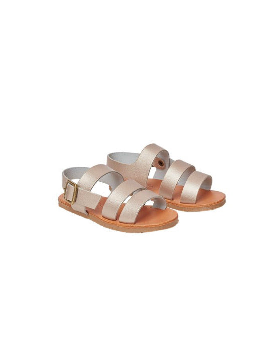 Noella Strappy Sandals- Rose Gold