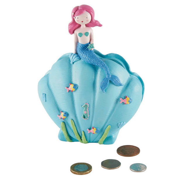 Mermaid Resin Money Bank
