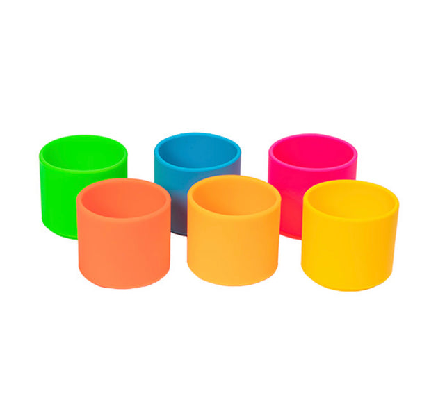 6 Neon Stacking Cups