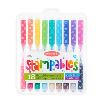 Stampables Scented Double- Ended Stamp Markers- Set of 18